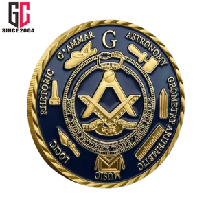 15 anni di fabbrica Custom sfida monete massoniche Freemason collezione di fratellanza da collezione - Product Image 2