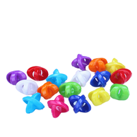 Perles colorées en plastique à gros trous, à remontée rapide, pour dreadlocks, bijoux capillaires, perles intercalaires pour tresses, perruques et accessoires capillaires DIY