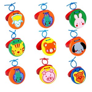 Wholesale Orff Percussion <b>Instrument</b> Colorful Wooden Animals Castanet <b>Musical</b> <b>Instrument</b> Kids Castanets for Music Enlightenment - Product Image 1