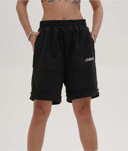 Shorts de course cargo en molleton épais à taille haute pour homme, logo personnalisé brodé, respirant, shorts de plage - Product Image 5