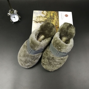 Pantoufles pelucheuses en <span class=keywords><strong>peau</strong></span> de <span class=keywords><strong>mouton</strong></span> véritable en laine, chaussure d'intérieur doux et pelucheuse, de maison, - Product Image 5