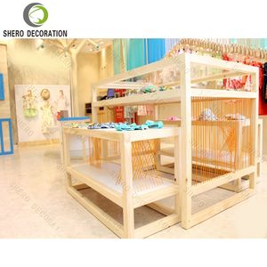 Porte-vêtements durable pour bébés Meubles de magasin de vêtements de haute qualité Présentoir de vêtements pour enfants Étagères de magasin de vêtements pour bébés - Product Image 4