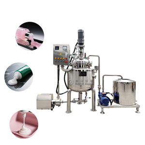 Tanque de Mezcla Industrial de Acero Inoxidable Sanitario, Antioxidante y Fácil de Limpiar, para <span class=keywords><strong>la</strong></span> Producción de <span class=keywords><strong>Crema</strong></span> Cosmética, Champú y Líquidos - Product Image 6