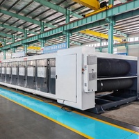 Línea de producción automática de cartón corrugado de alta velocidad de 5 capas que hace la máquina