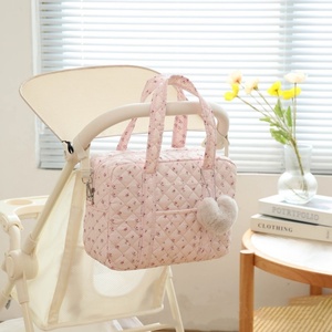 Bolsa <span class=keywords><strong>de</strong></span> Hospital para Bebé <span class=keywords><strong>de</strong></span> Lujo, Grande, Personalizada, para Viajes, con Compartimento para Pañales, Organizador <span class=keywords><strong>de</strong></span> Pañales para Mamá, <span class=keywords><strong>de</strong></span> Algodón Estampado y Acolchado - Product Image 1