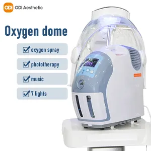 Terapia de niebla de oxígeno Sistema facial de oxígeno con luz LED