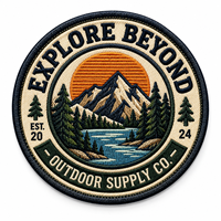 Accessoires vestimentaires, style aventure en plein air, patch brodé, logo personnalisé, patchs brodés, patchs thermocollants