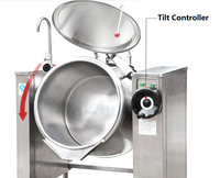 Chaudière à vapeur à double enveloppe inclinable de 100 L (Marmita De 100 Litros) - Marmite de cuisson industrielle, enveloppe chauffante