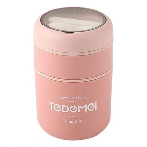710Ml Stainless Steel Double-Walled Insulated Soup <b>Cup</b> Portable Lunch Box for Work <b>Large</b> Capacity Sealed Soup Jar - Product Image 1
