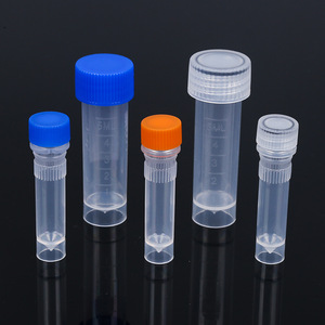 Cryogenic <b>Tubes</b> 1.5ml 1.8ml 5ml 10ml Screw Cap <b>Plastic</b> Disposable Refrigeration <b>Tubes</b> Premium Grade - Product Image 1