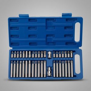Kit d'outils résistant aux chocs CRV avec poignée en T, 40 pièces, ensemble complet d'outils en acier allié antirouille pour chariot à outils d'atelier - Product Image 4