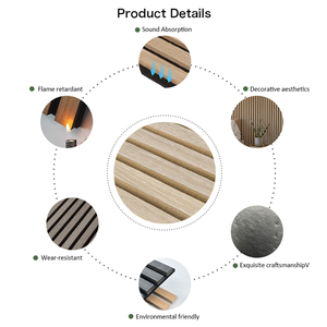 Tianyun Panneau Mural Acoustique à Lattes en <span class=keywords><strong>Placage</strong></span> <span class=keywords><strong>Bois</strong></span>, Écologique, Haute Qualité, Akupanel Absorbant Insonorisant - Product Image 6