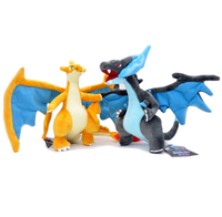 Boneka Anime Plush Berkualitas Tinggi Grosir Murah 363 Model Keluarga Eevee Kawaii Charizard Boneka Isi Dakron untuk Mesin Cakar Mainan Anak