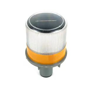 Road Safety Traffic Cones Emergency Beacon Flashing light Solar Powered Led Warning Light For Car Solar Traffic Cone Light