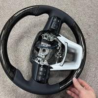 Volant de direction en fibre de carbone avec palettes pour Toyota Land Cruiser LC300 LC200 Hilux Supra Mk5 Corolla Camry Fortuner Gt86