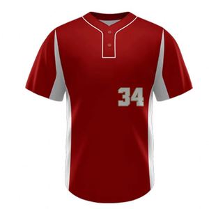 Vêtements de sport sublimés pour hommes et femmes en gros, maillots de baseball à boutons - Product Image 1