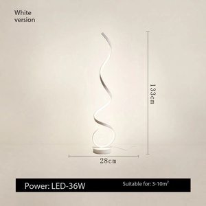 Modern Minimalist LED <strong>Floor</strong> <strong>Lamp</strong> for Living Room Bedroom Vertical <strong>Arc</strong> Smart Design with Led Base for Hotel Bedside or Bedron - Product Image 6