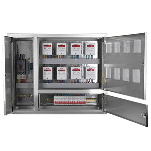 304 Stainless Steel 8-Way Electric Meter Box with Viewing <b>Window</b> IP65 Outdoor Power Panel Electricity meter box - Product Image 1