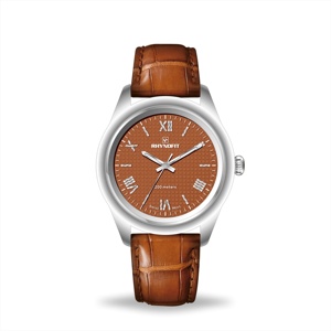 Esfera de Reloj con Patrón Repujado Pulido, Índices Romanos, Efecto Tridimensional, Reloj Mecánico Automático ETA 2824 Hecho a Medida - Product Image 2