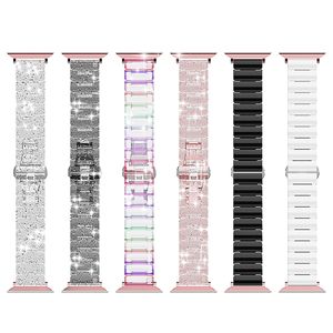 <span class=keywords><strong>Bracelet</strong></span> de remplacement pour iWatch Series 4/5/6/7/8 avec boucle en acier inoxydable argenté pour hommes et femmes - Product Image 4