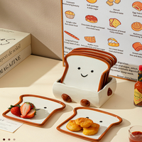 Nouvelles assiettes à thé et à collation pour la maison, avec des assiettes à pâtisserie en céramique créatives et un ensemble d'assiettes à fruits pour un usage domestique