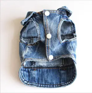 Hond Pet Kleding Jeans Denim Jas