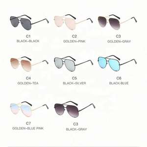 Lunettes de soleil ovales dégradées UV400 en alliage, style rétro vintage, personnalisables avec logo, pour hommes et femmes, collection 2021, vente chaude - Product Image 6