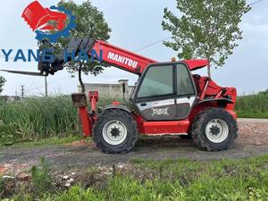 Manipulador telescópico usado de alto rendimiento, 8m, 4,5 toneladas, carretilla elevadora telescópica Manitou, carretilla elevadora diésel y carretilla elevadora de segunda mano - Product Image 2