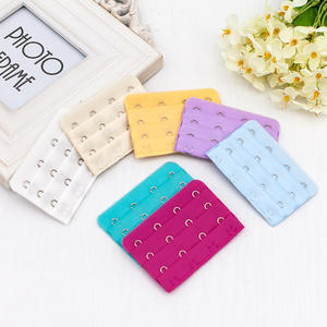 Sous-vêtements en acier inoxydable de bonne qualité Dos Trois rangées d'extension de soutien-gorge uni <span class=keywords><strong>à</strong></span> quatre boutons - Product Image 4