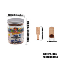Honeypuff Marque Mixte Saveur 10.5*34mm Bouleau Bois Filtre Conseils Cigarette Magasin Fumeur Boutique Accessoires
