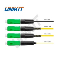 Conector Rápido de Fibra Óptica ESC925T, Precio de Fábrica UNIKIT, 100 Piezas/Lote, Conector Rápido Preincrustado SC APC