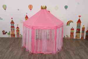 Tùy Chỉnh Thiết Kế Trẻ Em Gấp Lâu Đài Chơi Công Chúa Lều Thoải Mái Dệt Kim & Dệt Lưới Muỗi In Trẻ Em Tấm Sử Dụng Nhà - Product Image 2