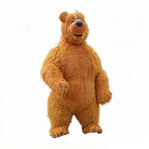 Costume Gonfiabile Mascotte Masha <span class=keywords><strong>e</strong></span> <span class=keywords><strong>Orso</strong></span>, Tuta Gigante in Peluche per Halloween, Scherzi Virali TikTok ed Eventi Festa - Product Image 6