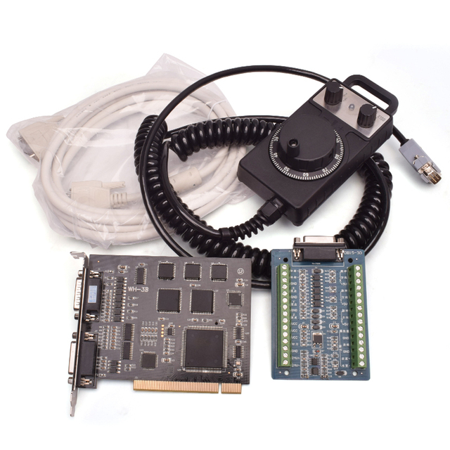 Ncstudio 3 Axis Control System PCIMC 3G Motion Control Card With Electronic Handwheel for CNC Router V5 System