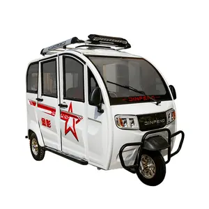 JINPENG triciclo elettrico chiuso per adulti cabina passeggero 60v 1000w chiuso Auto risciò Pakistan modello JL-BL