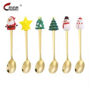 Cuchara y Tenedor Creativos de Acero Inoxidable 410 para Niños, Cuchara para Café, Cuchara para Postre con Diseño de Dibujos Animados, Tenedor para Frutas - Product Image 5