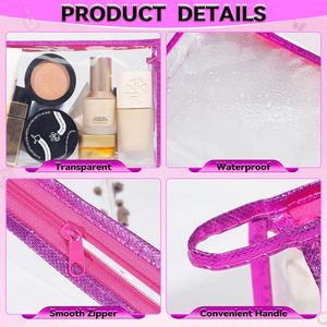 Custom Logo Portable Storage <b>Bags</b> with Transparent PVC Zipper Personalized Portable Storage Solution with <b>Bag</b> Promotion - Product Image 3