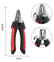 Coupe-ongles pour chiens professionnels, écologiques, en acier inoxydable, avec protection de sécurité, pour chiens de grande et moyenne taille