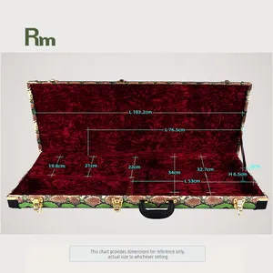WC78-E2 RM haute qualité étui rigide en gros en bois et en cuir Rectangle <span class=keywords><strong>Telecaster</strong></span> <span class=keywords><strong>guitare</strong></span> sac Instrument étui - Product Image 4