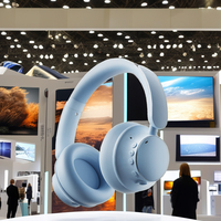 Headphone ANC Bluetooth portabel suara Surround Stereo tinggi Headset peredam kebisingan Over-Ear OEM untuk kantor, rumah, perjalanan