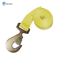 Sangle de fixation robuste HIDEA en polyester de 2 pouces x 20 pieds avec mousqueton plat et option de torsion pour bateaux et jet-skis de grande taille