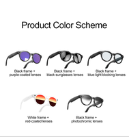 Lunettes Intelligentes Connectées avec Caméra HD 8MP, Enregistrement Vidéo, Assistant IA, Étanchéité IP66, Traduction en Temps Réel, Chargement Type-C, Batterie 290mAh