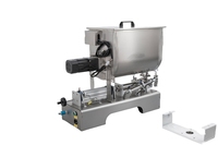 Machine de remplissage semi-automatique de beurre de cacahuète LK-GTGZ100U avec trémie de mélange en U et agitateur