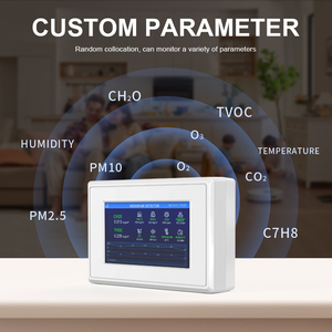 Multi-parameter gasdetector voor binnen met 7-inch slim Android-scherm PM2.5, PM10, O3, O2, TVOC, CO2, HCHO Wandmodel - Product Image 6
