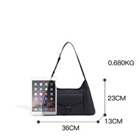 Sac Hobo en Cuir Véritable pour Femme, Sac Bandoulière en Cuir de Vachette Grainé, Sac Élégant à Porter sous le Bras, Vente en Gros, Logo Personnalisé