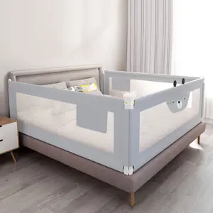 Prodigio per bambini <span class=keywords><strong>letto</strong></span> presepe parapetto regolabile Anti-caduta <span class=keywords><strong>barriera</strong></span> per i neonati ferro metallo pieghevole recinzione nuove rotaie parasole - Product Image 1