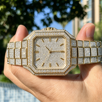 Montre pour homme en moissanite certifiée GRA, couleur D, testée au diamant, avec réserve de marche automatique