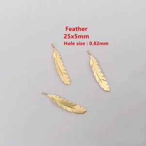 จี้รูป<span class=keywords><strong>ต้น</strong></span>คริสต์มาสประดับขนนก ชุบทอง 14k ของแท้ เครื่องประดับชั้นดี - Product Image 5