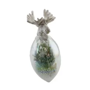 저렴한 크리스마스 공 장식 투명 유리 pinecone 플라스틱 크리스마스 트리 및 뿔