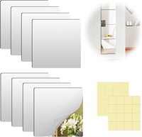 Feuilles de miroir autocollantes Art Déco, flexibles, non en verre, amovibles, autocollants muraux pour salle de bain, chambre à coucher, décoration murale 3D en acrylique